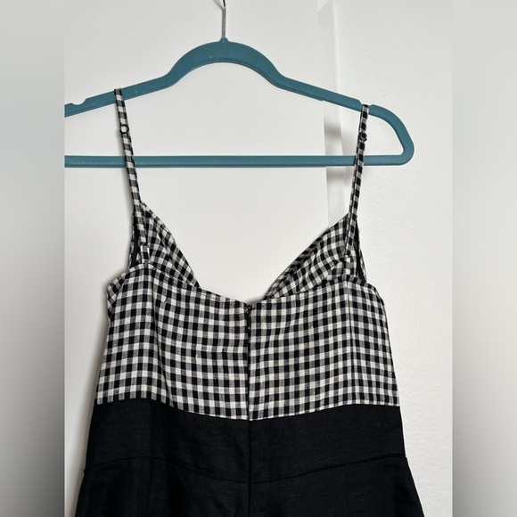 Reformation Linen Gingham dress. Size 8 - Picture 5 of 7